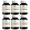 Pack de 6 frascos: OMEGA 3 6 9 + Vitamina E | 3 aceites puros: Salmon, Linaza, Olivo