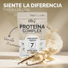 Proteina Complex Vainilla Mexicana | 7 Fuentes vegetales + Probioticos + Enzimas | Alta Absorción y Digestión Ligera Sin Lácteos | Polvo Vegana oby.mx