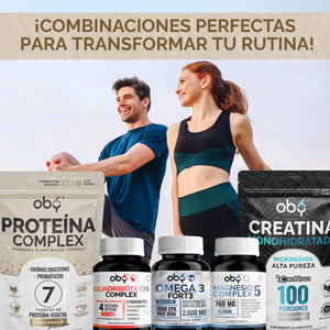 Proteina Complex Vainilla Mexicana | 7 Fuentes vegetales + Probioticos + Enzimas | Alta Absorción y Digestión Ligera Sin Lácteos | Polvo Vegana oby.mx