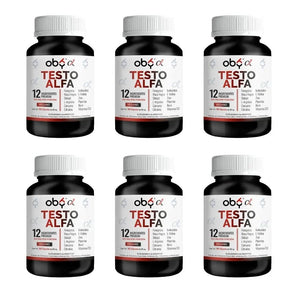 Pack de 6 frascos: Oby Testo Alfa | 180 cápsulas Fast Bundle