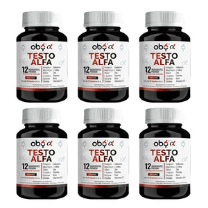 Pack de 6 frascos: Oby Testo Alfa | 60 cápsulas Fast Bundle