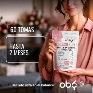 Myo y D-Chiro Inositol Ratio 40:1 con Ácido Fólico Polvo 60 porciones oby.mx