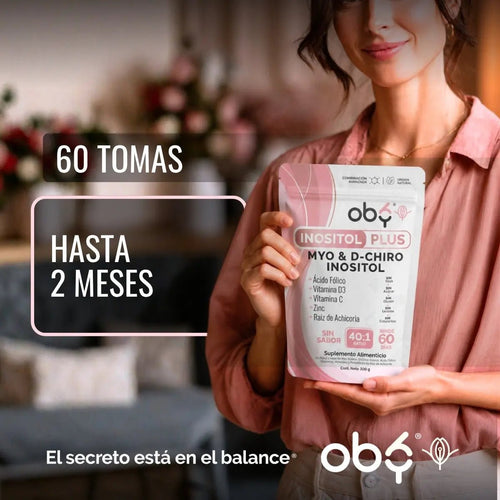 Myo y D-Chiro Inositol Ratio 40:1 con Ácido Fólico Polvo 60 porciones oby.mx