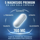 Magnesio Complex 5 OBY | 5 Tipos de Magnesios Premium | Alta Biodisponibilidad | 60 Cápsulas oby.mx