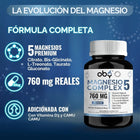 Magnesio Complex 5 Tipos con Vitamina C y D3 60 cápsulas oby.mx