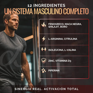 Multivitamínico Hombre 12 ingredientes 60 cápsulas oby.mx