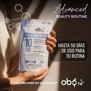 Colageno Hidrolizado 10 Tipos | OBY Collagen 10 Polvo 500g | Frutos Rojos oby.mx