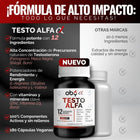 OBY Testo Alfa | Vitaminas hombre con 12 ingredientes | 180 cápsulas oby.mx