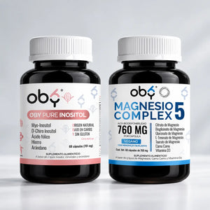 Pack: Magnesio Complex 5 60 Cápsulas + Inositol 60 Cápsulas Fast Bundle