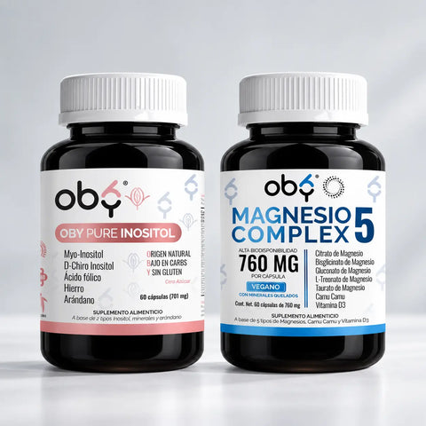 Pack: Magnesio Complex 5 60 Cápsulas + Inositol 60 Cápsulas Fast Bundle