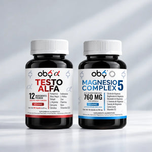 Pack: Magnesio Complex 5 60 Cápsulas + Testo Alfa 60 Cápsulas Fast Bundle