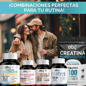 *Citrato de Magnesio + Citrato de Potasio (60 cápsulas) oby.mx