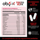 OBY Testo Alfa | Vitaminas hombre con 12 ingredientes | 180 cápsulas oby.mx