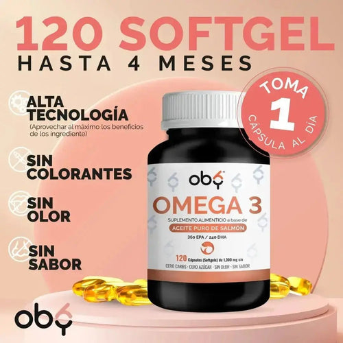 OBY Omega 3: Aceite Puro de Salmón Salvaje $̶5̶4̶9̶.̶0̶0̶ oby.mx