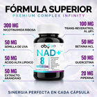 NAD+ con Resveratrol 30 cápsulas oby.mx
