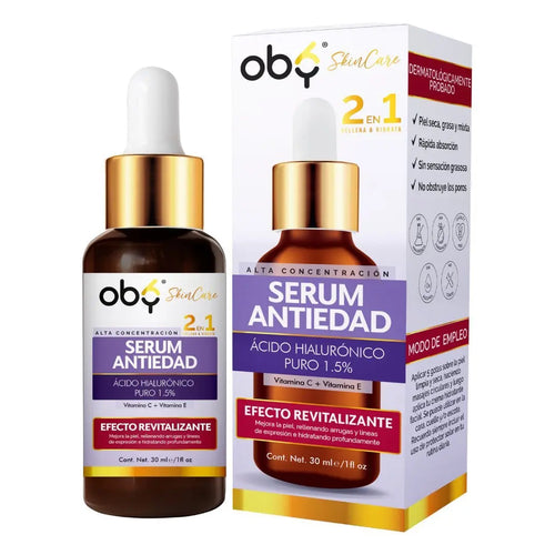 Pack Antiedad | Serum facial Hidratante Revitalizante + Crema Facial Antiarrugas oby.mx