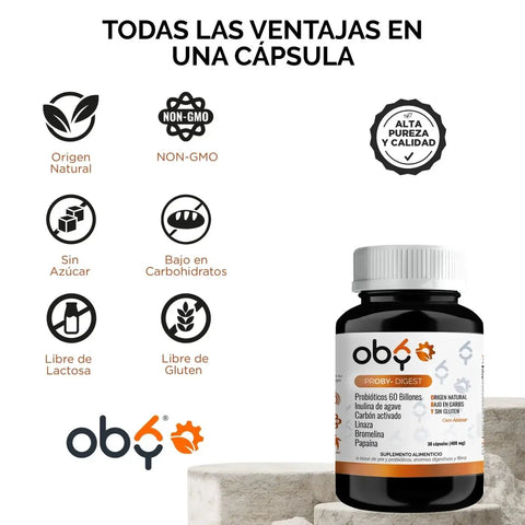 Proby Digest | 60 billones Probioticos y Prebioticos inulina Agave, Enzimas, Fibra, Carbon Activado $̶4̶4̶9̶.̶0̶0̶ (Copia) oby.mx