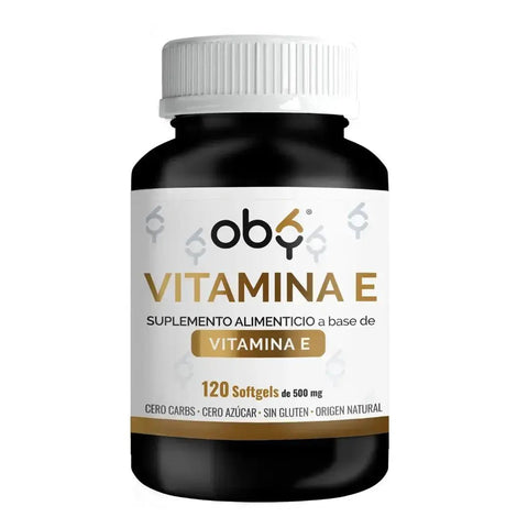 OBY Vitamina E |  Vitaminas para mujer y hombre | 120 Softgels oby.mx