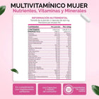 OBY MULTI HER Multivitaminico MUJER, 20 Vitaminas, Minerales y Nutrientes. 120 CAPS oby.mx